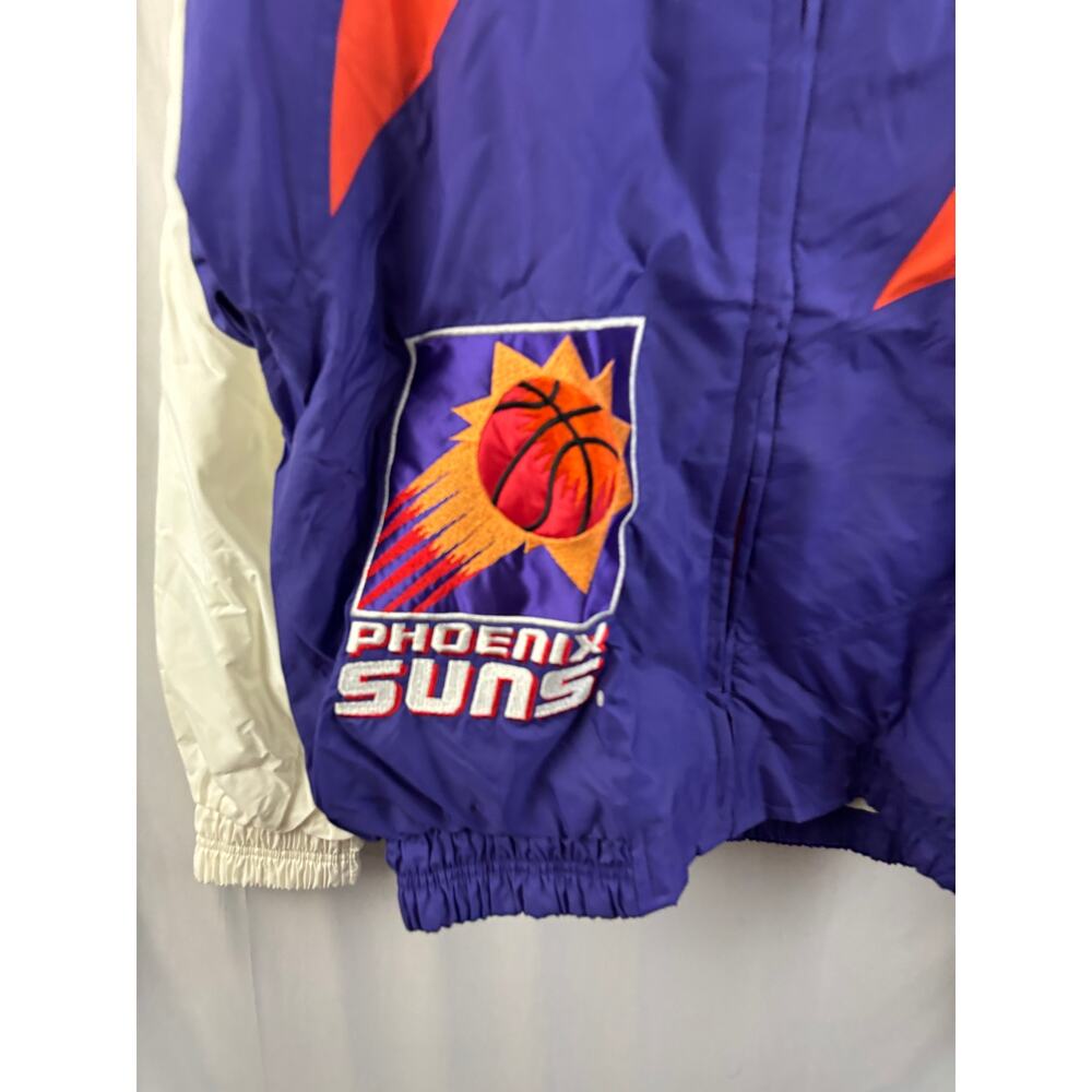 NWT Vtg 90s NBA Phoenix Suns Logo Athletic Sharktooth Windbreaker Jacket Mens M‎ - Picture 3 of 16